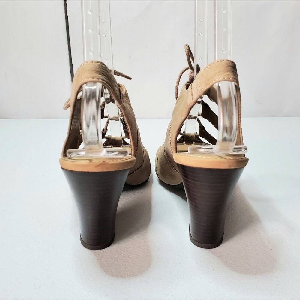 Franco Sarto Talia Lace-Up Slingback Sandals 8.5 - Picture 3 of 11